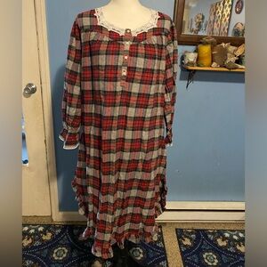 Vintage, Erika Taylor Intimates, Country Cottons, Plaid, Nightgown